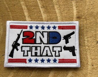 2nd Amendment Tactical Patch: '2nd That' Hook and Loop