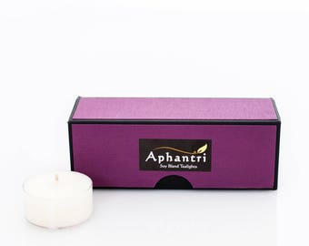 Black Currant and Peony Scented Tea Light Candles
