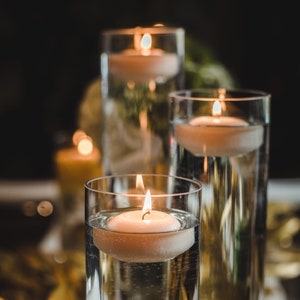 Soy Blend Floating Candles: 2 Inch, 6 Hour Burn (Box of 5)