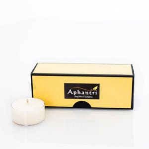 Ginger Bergamot Scented Tea Light Candles: Earthy Soy Blend Set of 6