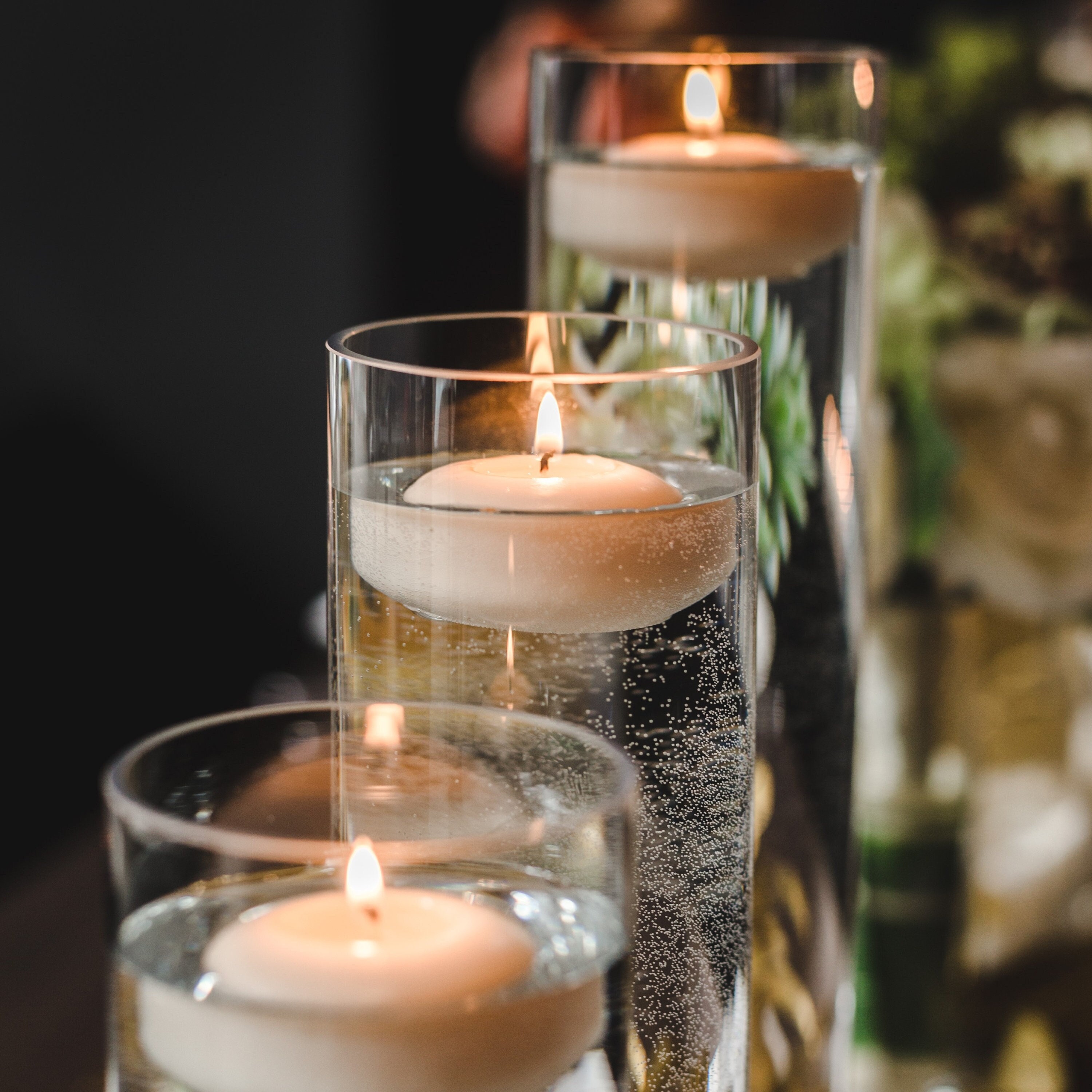 24-Pack Floating LED Candles – 2.3 Inch Flameless Water-Activated Tealights, 160+ Hour Battery Life, Waterproof For Wedding Centerpieces, Pool Parties, Vases & Spa