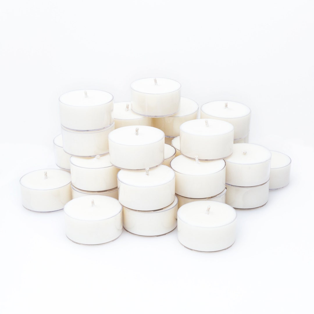 Unscented Soy Tea Light Candles Soy Tealights Etsy