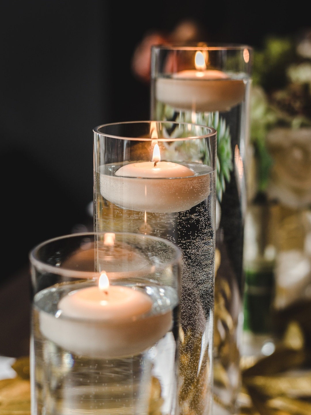 Floating Candles 2 Inch Box of 16 vase Not Included Table Etsy