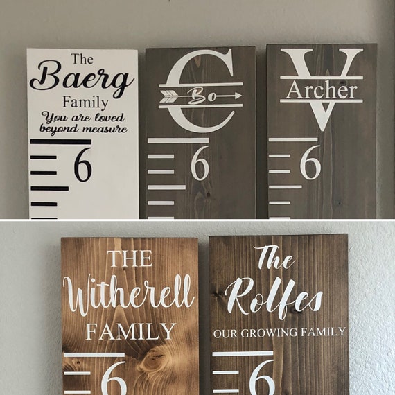 Etsy Personalized Growth Chart