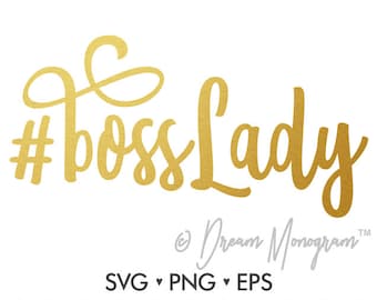 Boss Lady Svg Etsy