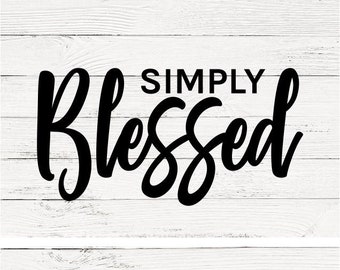 Download Blessed svg | Etsy