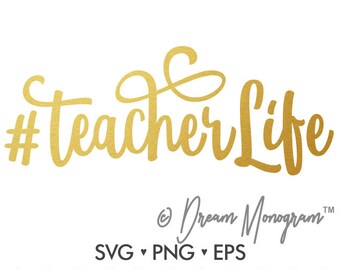 Download Teacher life svg | Etsy