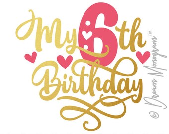 Free Free 325 6Th Birthday Princess Svg SVG PNG EPS DXF File