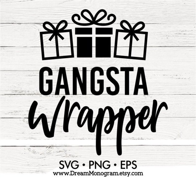 Download Gangsta wrapper Svg Christmas Svg Gift Svg Merry christmas ...