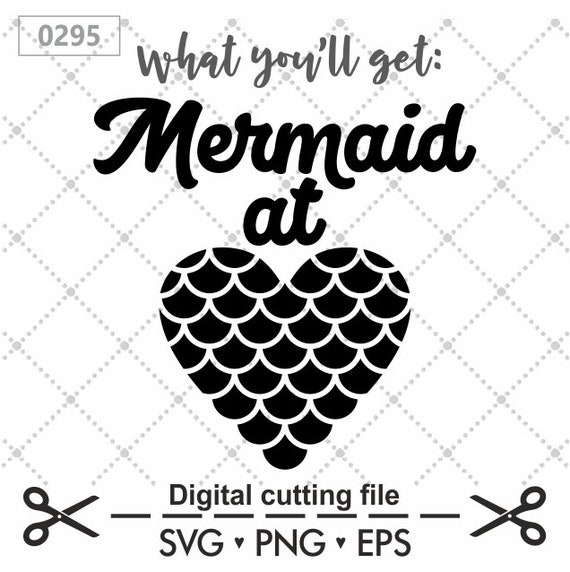 Download Mermaid Svg Heart Svg Mermaid At Heart Svg Mermaid Heart Etsy