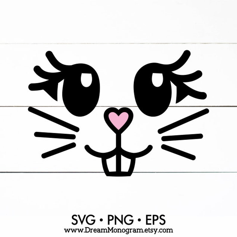 Download Bunny Svg Easter bunny Bunny face Easter bucket design | Etsy