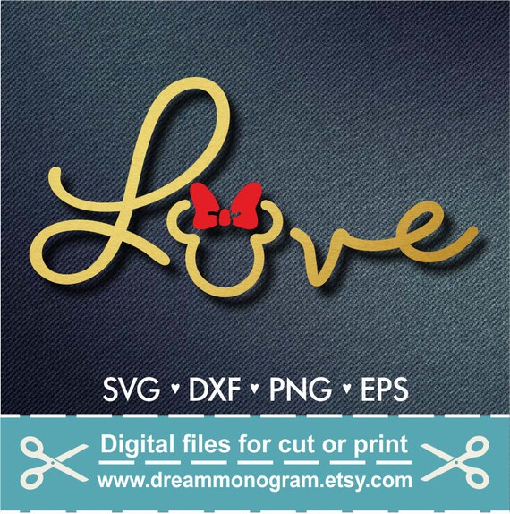 Disney Svg Mickey Mouse Svg Minnie Mouse Svg Love Svg Dxf Etsy