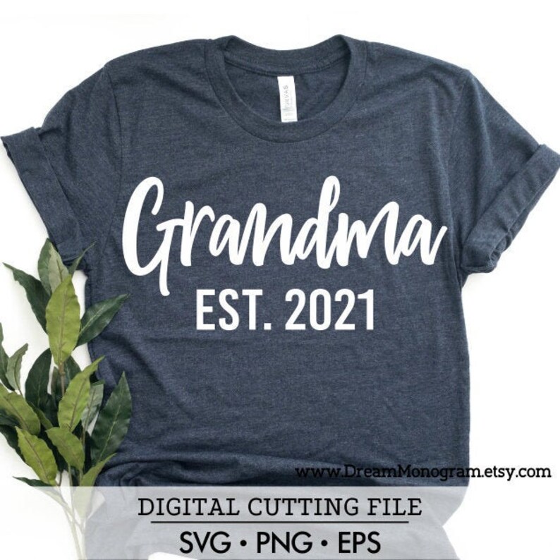 Download Grandma Est 2021 SVG New Grandma Grandma To Be Future | Etsy