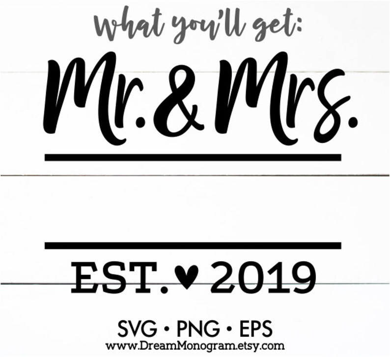 Download Mr and Mrs Svg Wedding Svg Just married Svg Bride Svg | Etsy
