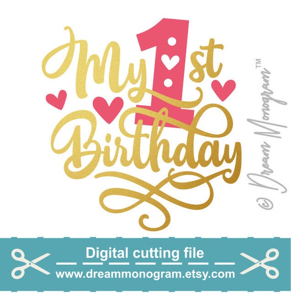 Download My First Birthday Svg One Baby Birthday 1st Birthday One ...