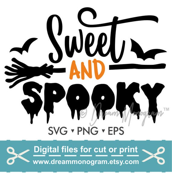 Download Halloween Svg Spooky Svg Sweet And Spooky Svg Cut Files Etsy