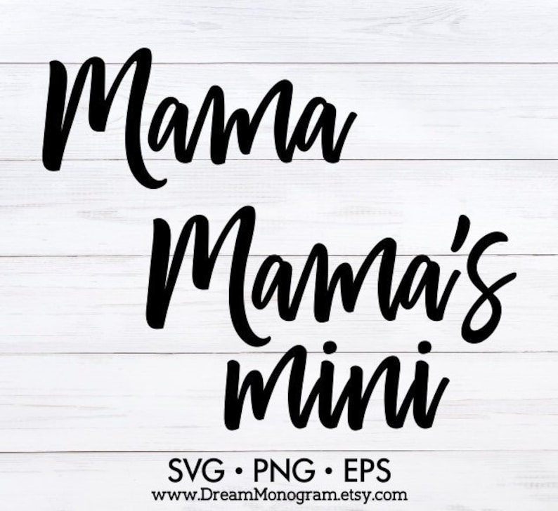 Download Mama Svg Mama's mini Svg Little blessing Mom Momlife | Etsy