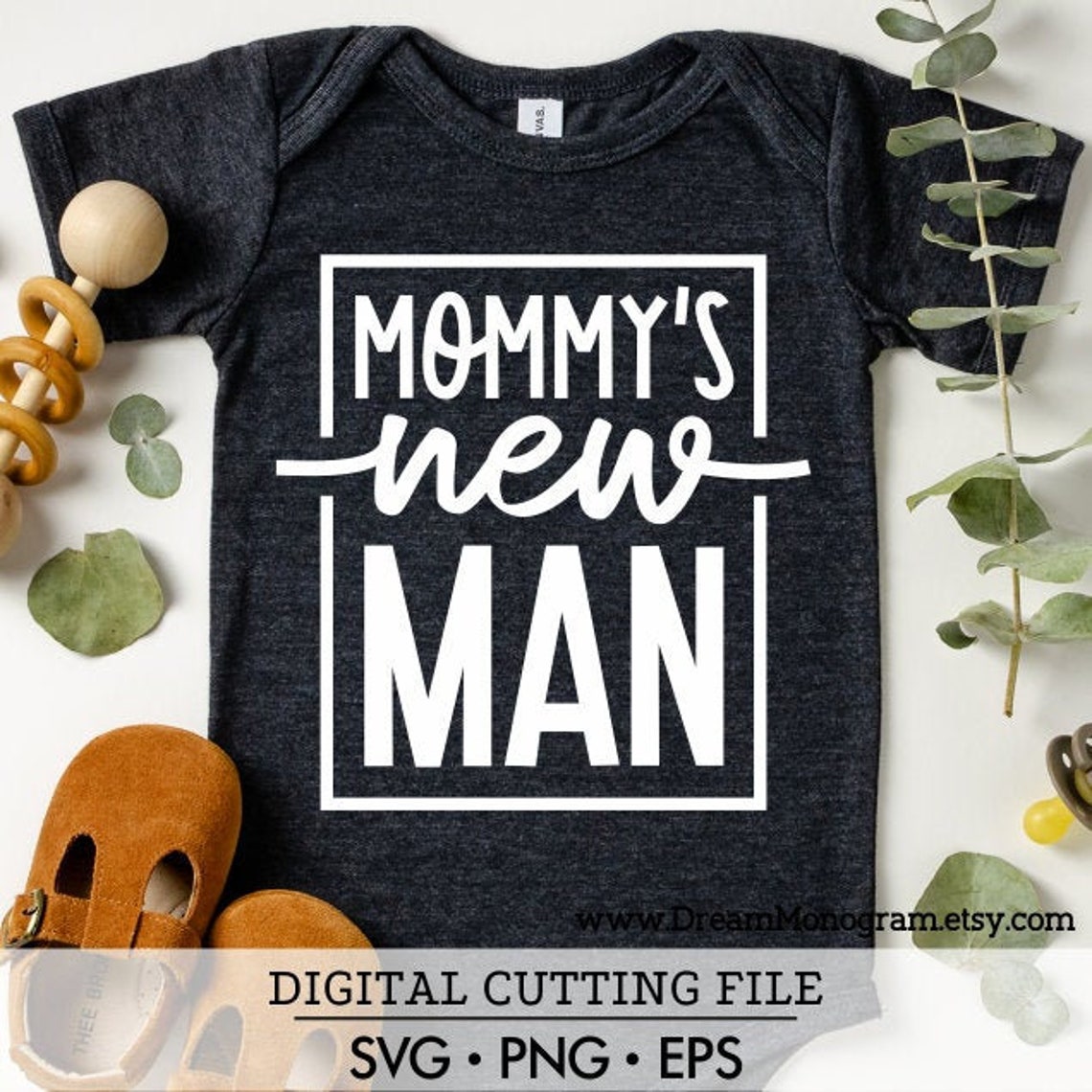 Download Mommy's New Man SVG Baby Boy Newborn New Baby | Etsy