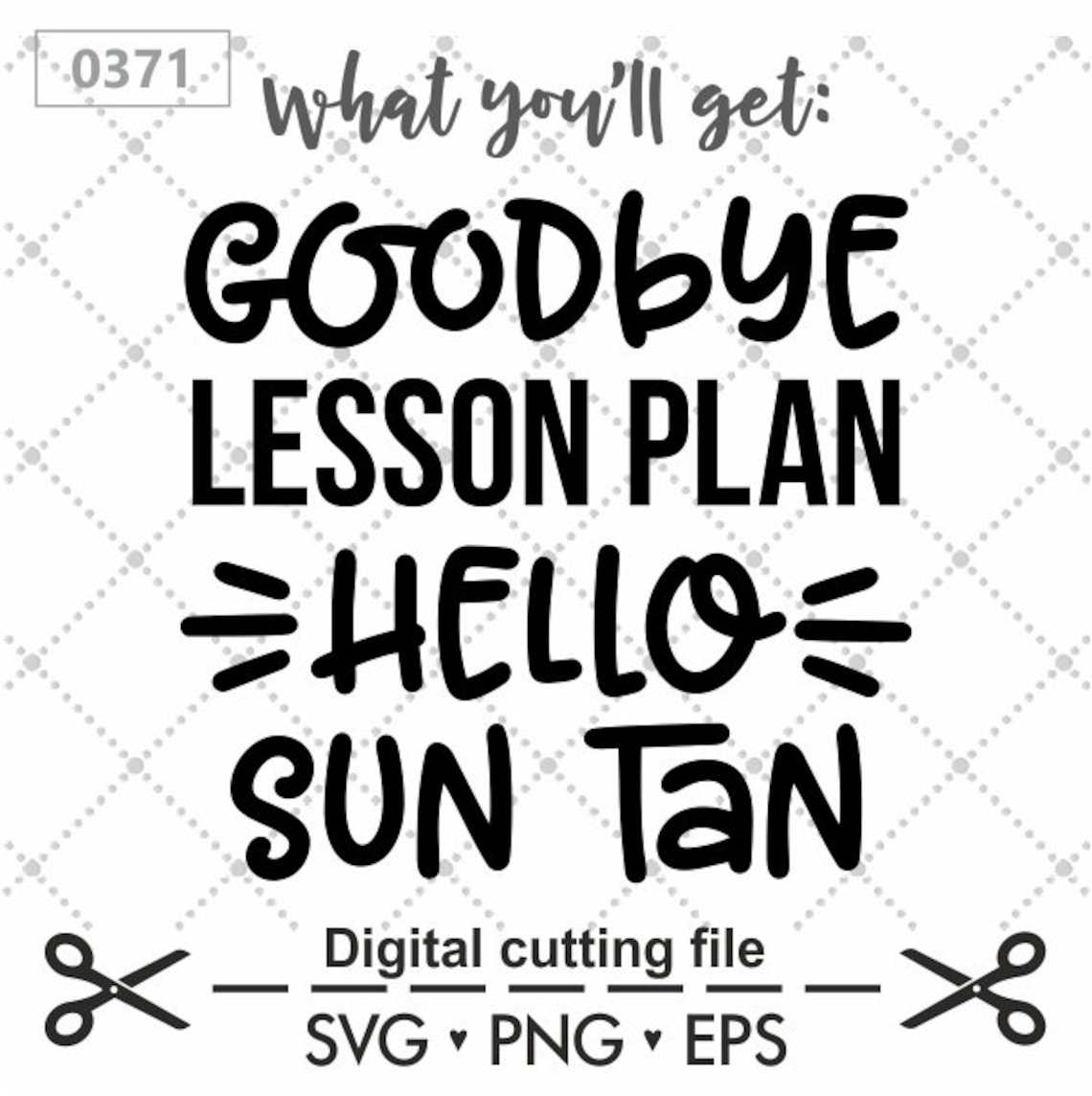 Goodbye lesson plan hello sun tan Svg Sun tan Svg Lesson Etsy
