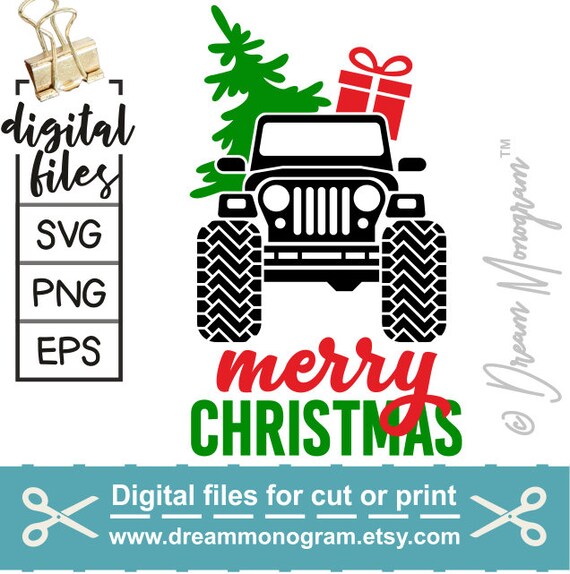 Download Jeep Svg / Weihnachten Svg / Christmas Tree Svg / rot LKW ...