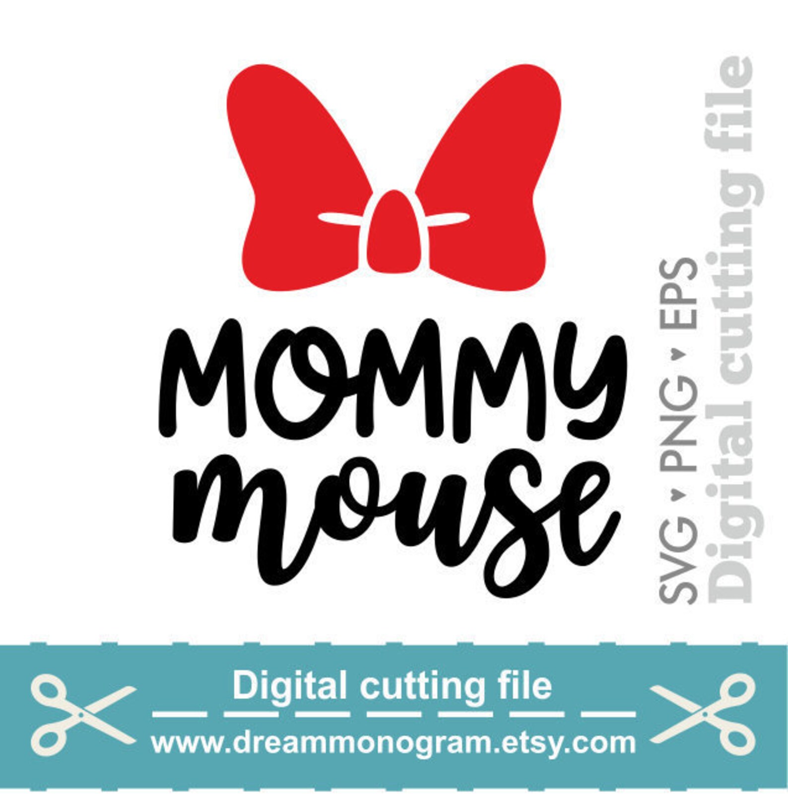 Mommy mouse Svg, Mama mouse Svg, Mouse Svg, Minnie Svg, Bow Svg, ...
