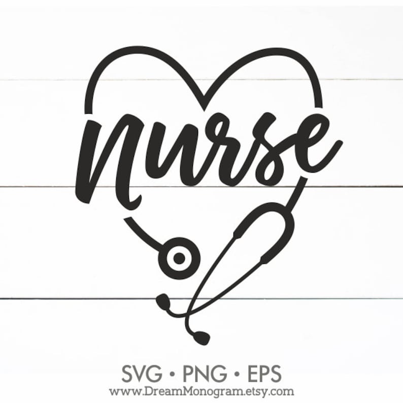 Download Nurse SVG Nurselife Nurse Life Heart Stethoscope Nurse | Etsy