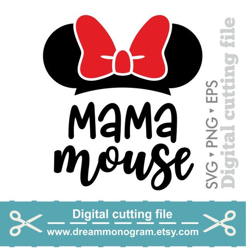 Mama mouse Svg, Mommy mouse Svg, Mouse Svg, Minnie Svg, Minnie mous...