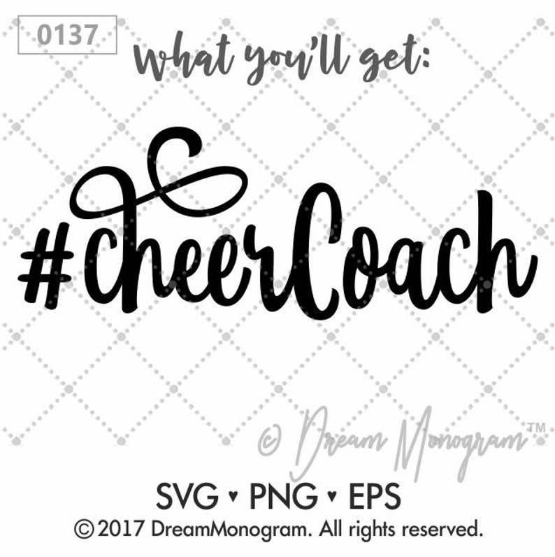 CheerCoach Svg / Cheer Svg / Coach Svg / Hashtag Cheer coach | Etsy
