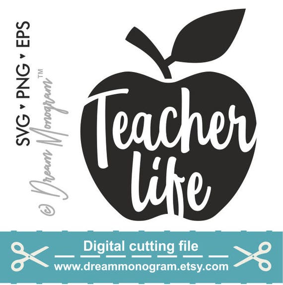 Cricut Explore,Silhouette,Cameo,Vinyl Decal Vector Art for Commercial /& Personal Use Live Love Teach SVG File,Teacher SVG,Teaching SVG