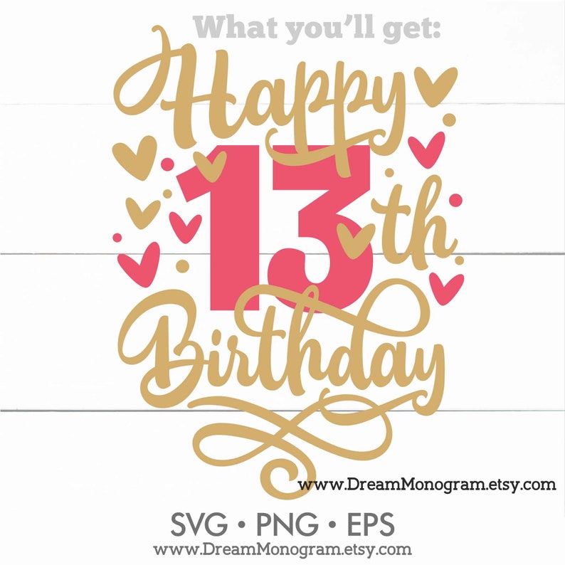 13th Birthday Cards Printable Free Free Printable - vrogue.co