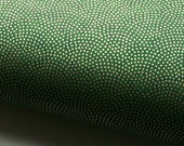 Japanese Paper Chiyogami Yuzen quot Samekomon - Sharkskin. Golden Dots on Dark Green quot