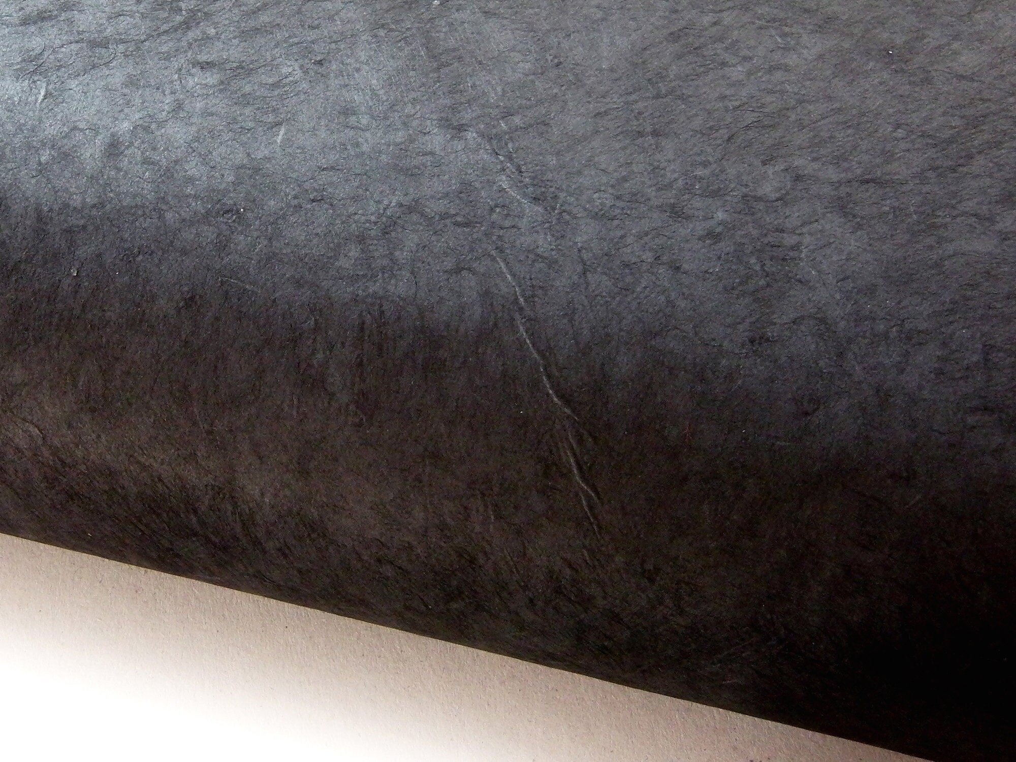 Lokta paper. Black. Handmade Nepalese paper.