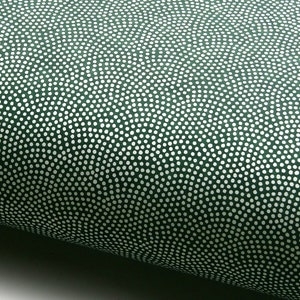 Papier japonais Chiyogami « Samekomon - peau de requin. Points blancs sur vert. »