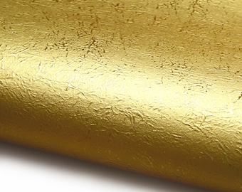 Japanese Paper Momi Gold. Metallic Paper