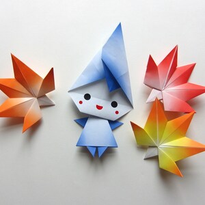 Origami Paper Pack &quot;Bokashi - Harmony Box&quot;, 25 patterns, 200 sheets, 15 x 15cm, colour on one side
