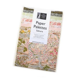 NOVITÀ! Palette di carta "Sakura", 9 carte giapponesi selezionate, perfette per creare biglietti, tecniche miste e collage.
