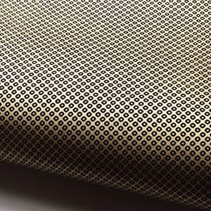 Papier japonais Chiyogami « Kanoko - motif faon. Noir sur or »