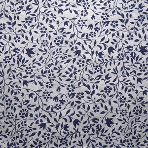 Papier Lokta "Clématite". Bleu clair/bleu foncé. Papier Népal fait main, imprimé.