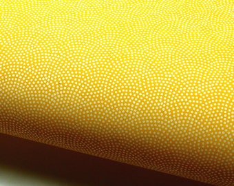 Japanese Paper Chiyogami Yuzen "Samekomon - Sharkskin. White Dots on Yellow"