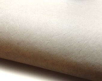 May include: A close-up of a sheet of brown paper with a textured surface. The paper is slightly curled at the edges.