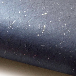 Japanese Paper Susa Iri. Dark Blue with Silver Flecks. 21" x 31"