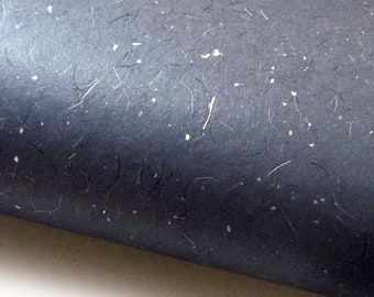 Japanese Paper Susa Iri. Dark Blue with Silver Flecks. 21" x 31"