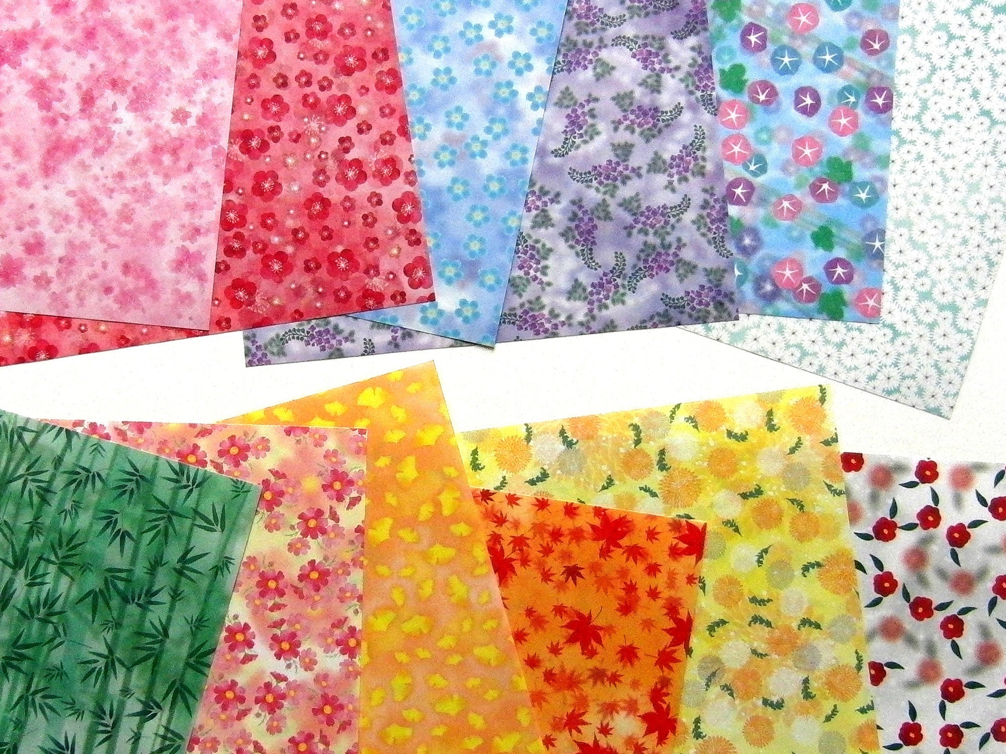 Marbled Origami Paper 15x15cm 40 Sheets 40 Patterns Special Kit 