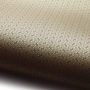 Papier japonais Chiyogami "Sayagata. Noir sur or." Yuzen
