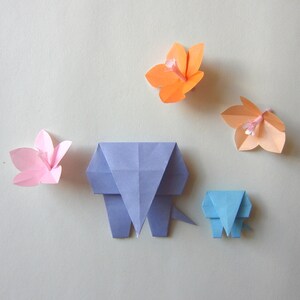 Carta per origami "Pastello" tinta unita, 12 colori, 60 fogli, 15 x 15 cm, retro bianco immagine 6