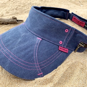 Hothead Women&#39;s Men&#39;s Wide, Large Brim Sun Visor in Faded Blue