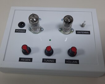 Two Tube High Performance Shortwave Regen Radio Crystal Clear
