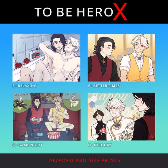 TBHX A6 Postcard-size and Square 15cm Prints to Be Hero X Wrice
