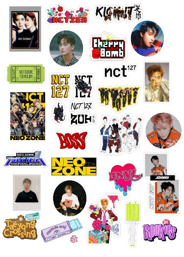 nct stickers etsy