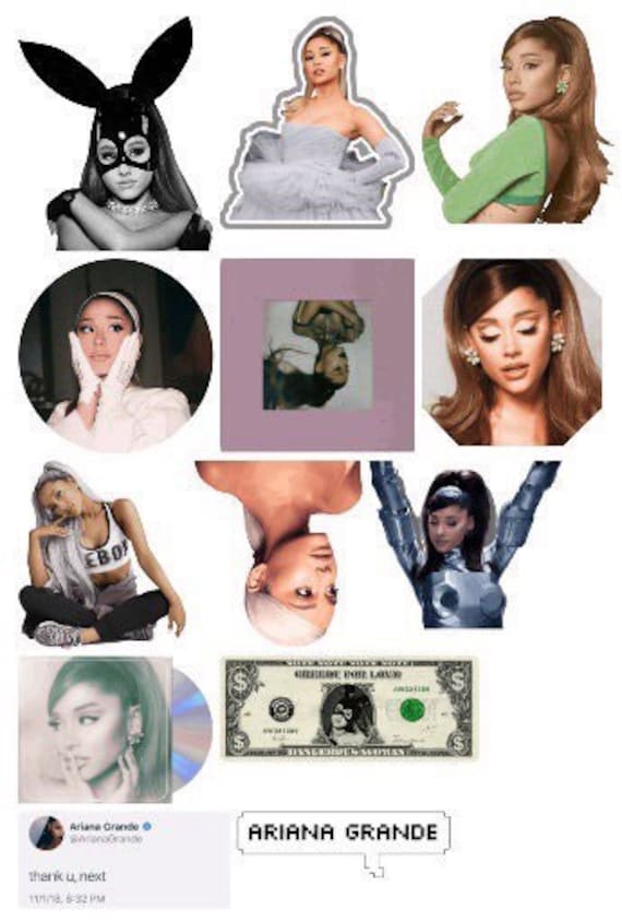 Ariana Grande Sticker Pack waterproof - Etsy